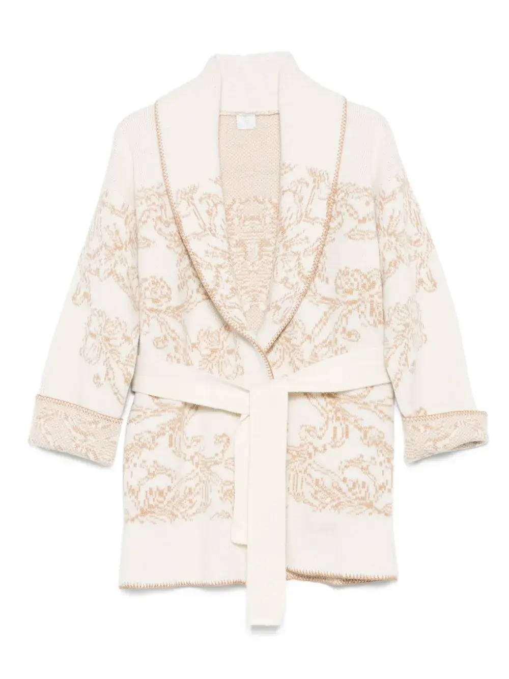 Кардиган с шалевым воротником и узором Eleventy, нейтральный
Кардиган с шалевым воротником и узором Eleventy, нейтральный