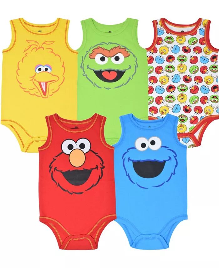 Детские комбинезоны с короткими рукавами для мальчиков Elmo Cookie Monster Bird для новорожденных, 5 шт Sesame Street, мультиколор
Детские комбинезоны с короткими рукавами для мальчиков Elmo Cookie Monster Bird для новорожденных, 5 шт Sesame Street, мультиколор