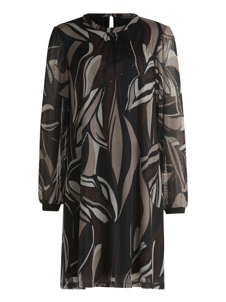 Betty Barclay Шифоновое платье с длинными рукавами, бежево-черного цвета
Betty Barclay Шифоновое платье с длинными рукавами, бежево-черного цвета