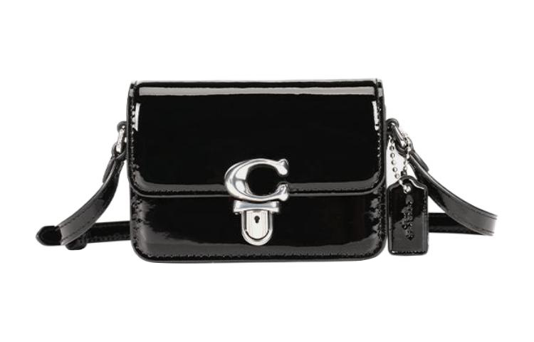 COACH Студийная кожаная мини-сумка через плечо черная
COACH Студийная кожаная мини-сумка через плечо черная