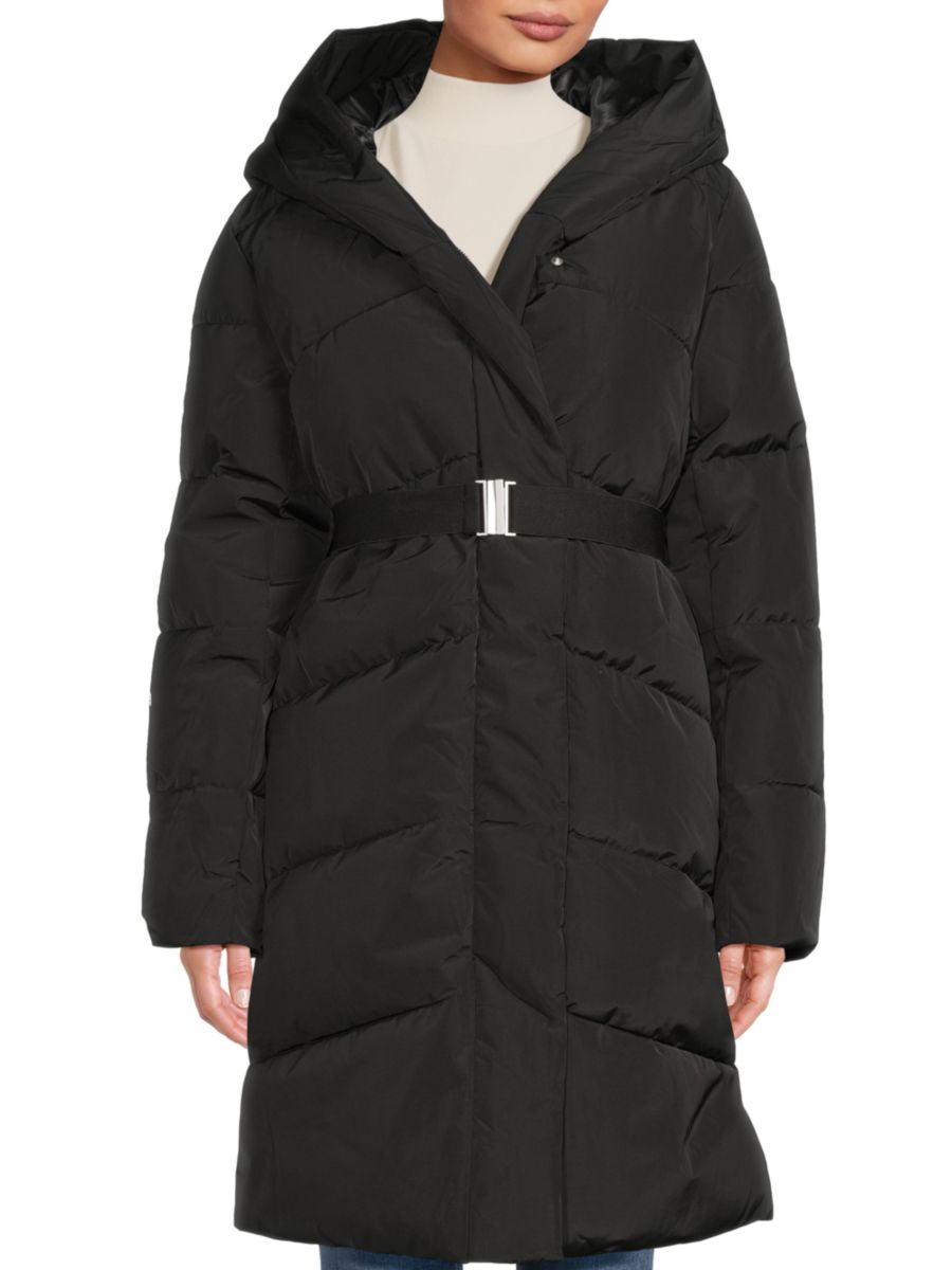 Удлиненная стеганая куртка с поясом Rebecca Minkoff, черный
Удлиненная стеганая куртка с поясом Rebecca Minkoff, черный