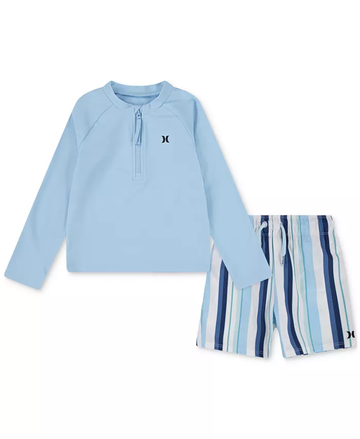 Детский комплект для плавания: топ-рашгард и шорты для мальчиков, 2 предмета Hurley, серый
Детский комплект для плавания: топ-рашгард и шорты для мальчиков, 2 предмета Hurley, серый