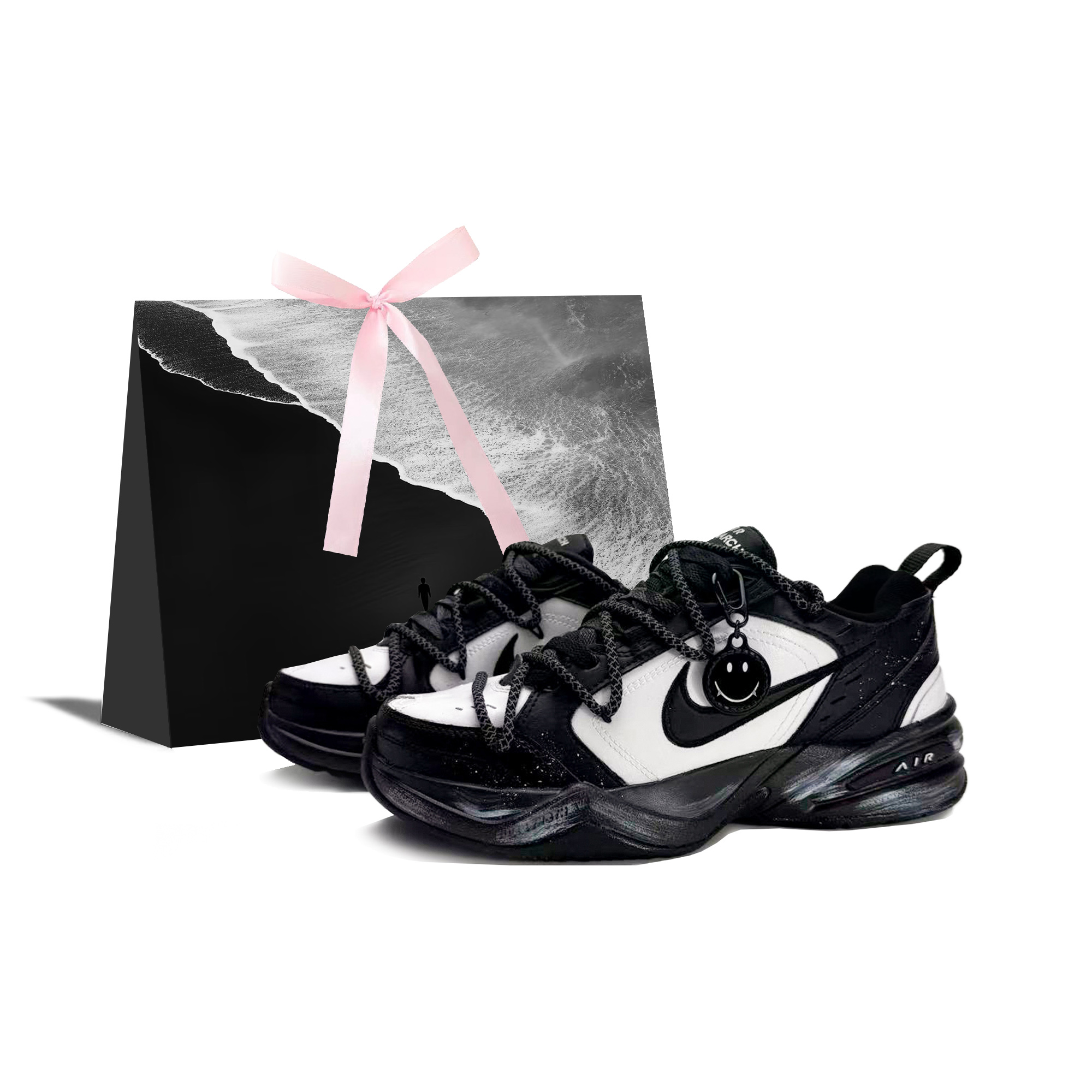 Air Monarch 4 Copernicus, Vintage Smile, Box Cushioning Abrasion Resistant Lightweight Low top Chunky Sneakers Nike, premium черный
Air Monarch 4 Copernicus, Vintage Smile, Box Cushioning Abrasion Resistant Lightweight Low top Chunky Sneakers Nike, premium черный