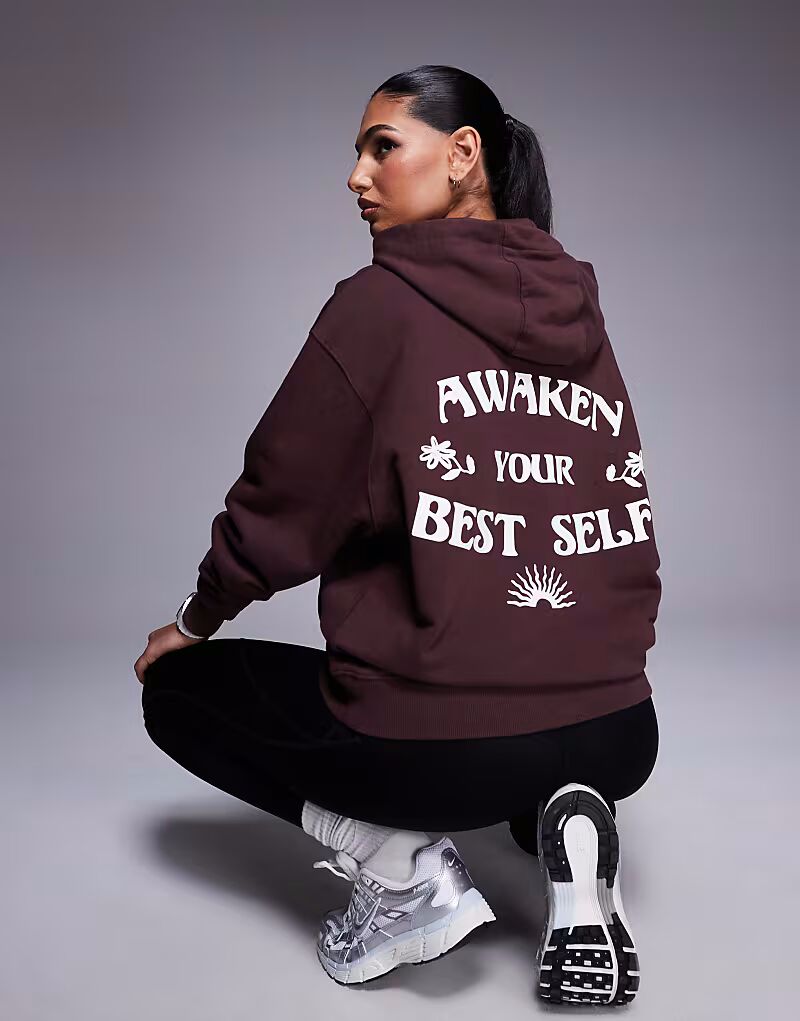 4505 быстросохнущая свободная тренировочная толстовка с капюшоном и принтом на спине, цвет: коричневый
4505 быстросохнущая свободная тренировочная толстовка с капюшоном и принтом на спине, цвет: коричневый