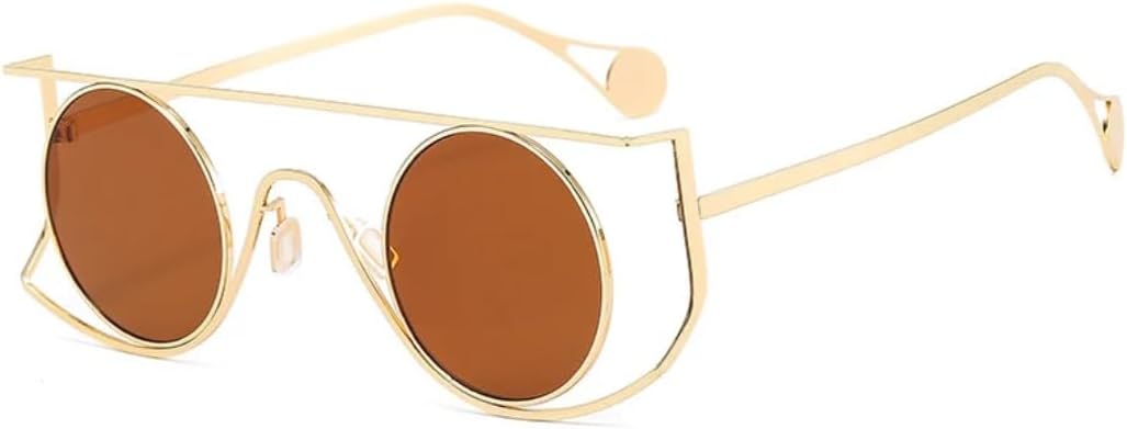 Винтажные круглые солнцезащитные очки для мужчин, маленькая оправа, легкосплавные, женские солнцезащитные очки с защитой от УФ-излучения UV400, очки для вождения, стиль стимпанк VRTRFFTR, C4gold-brown
Винтажные круглые солнцезащитные очки для мужчин, маленькая оправа, легкосплавные, женские солнцезащитные очки с защитой от УФ-излучения UV400, очки для вождения, стиль стимпанк VRTRFFTR, C4gold-brown