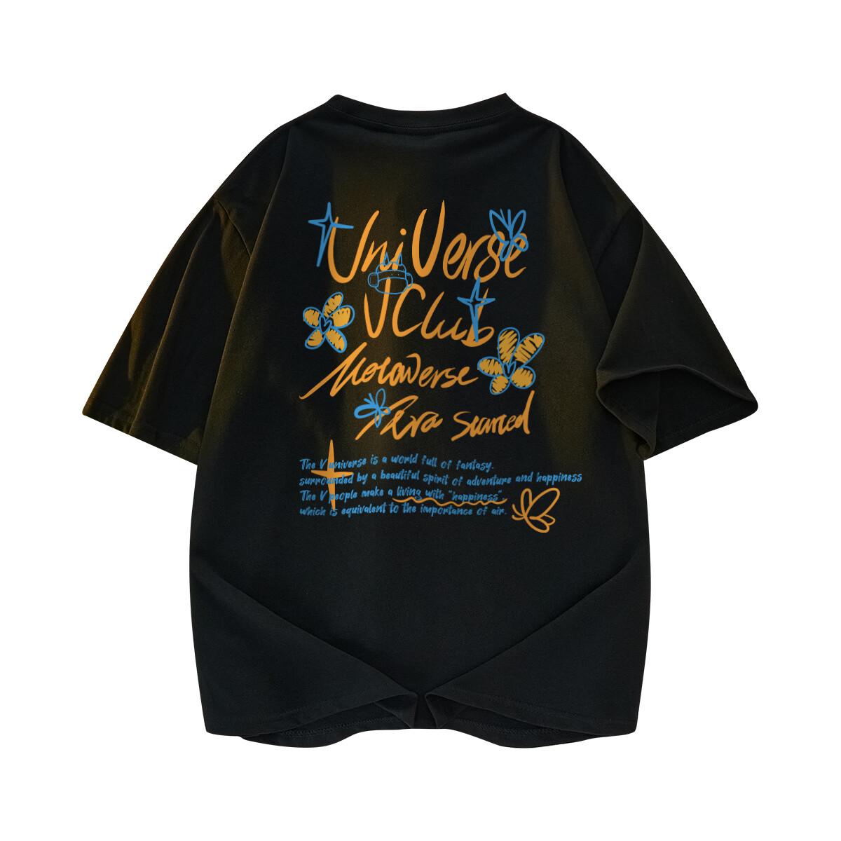 Футболка унисекс VniVerseVClub, Черный (в комплекте шорты)
Футболка унисекс VniVerseVClub, Черный (в комплекте шорты)