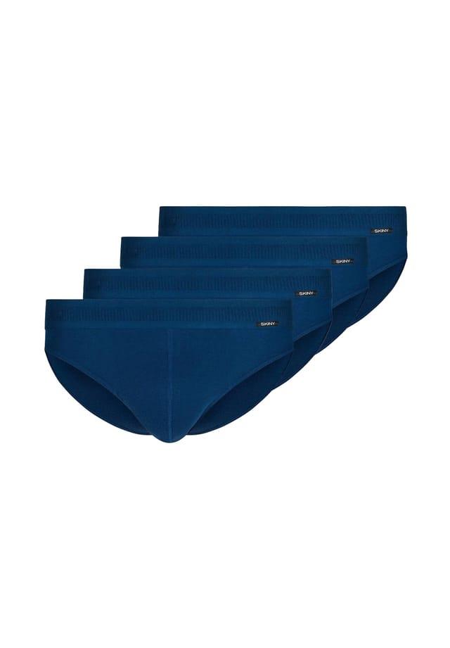Трусы Brasil 4 шт. в упаковке - хлопковые трусы в стиле ретро тонкий рубчик из хлопка Skiny, синий
Трусы Brasil 4 шт. в упаковке - хлопковые трусы в стиле ретро тонкий рубчик из хлопка Skiny, синий