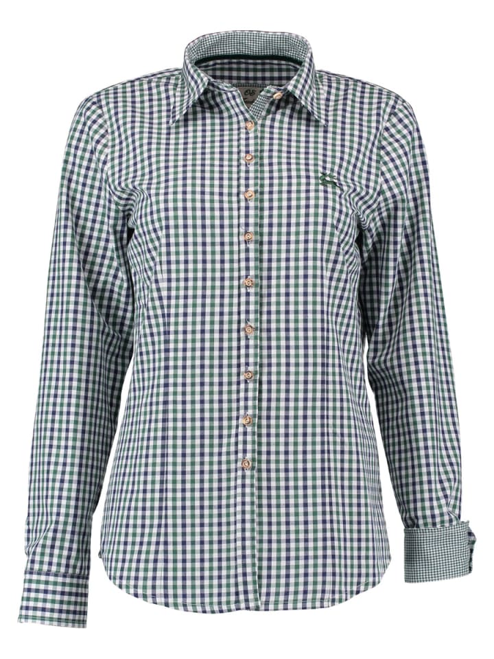 Традиционная блузка Тиника оливкового цвета OS-Trachten
Традиционная блузка Тиника оливкового цвета OS-Trachten