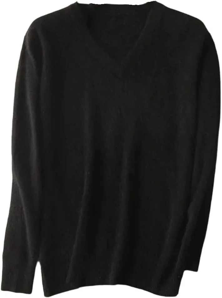 Мужской воротник v-образный вязаный пуловер из мягкой шерсти
Мужской воротник v-образный вязаный пуловер из мягкой шерсти