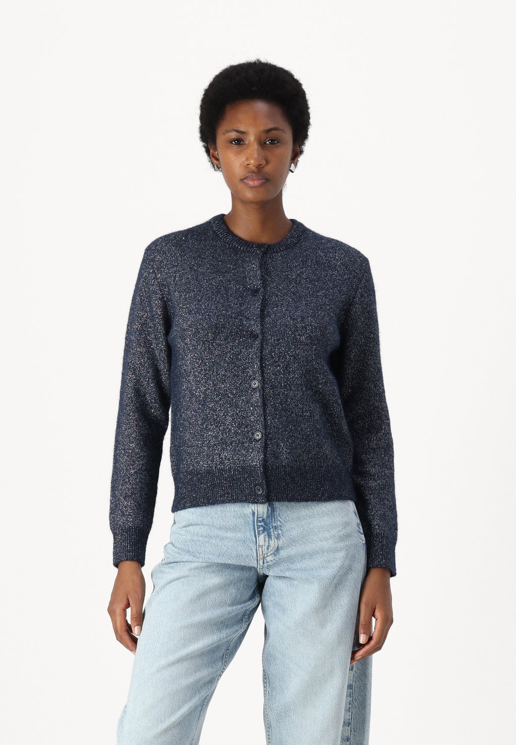 Кардиган SANOR Samsøe Samsøe, темно-синий 
Кардиган SANOR Samsøe Samsøe, темно-синий