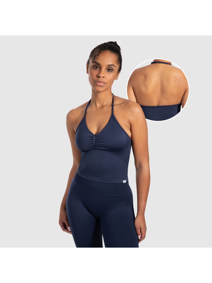 SMILODOX Укороченный топ Malena темно-синего цвета
SMILODOX Укороченный топ Malena темно-синего цвета