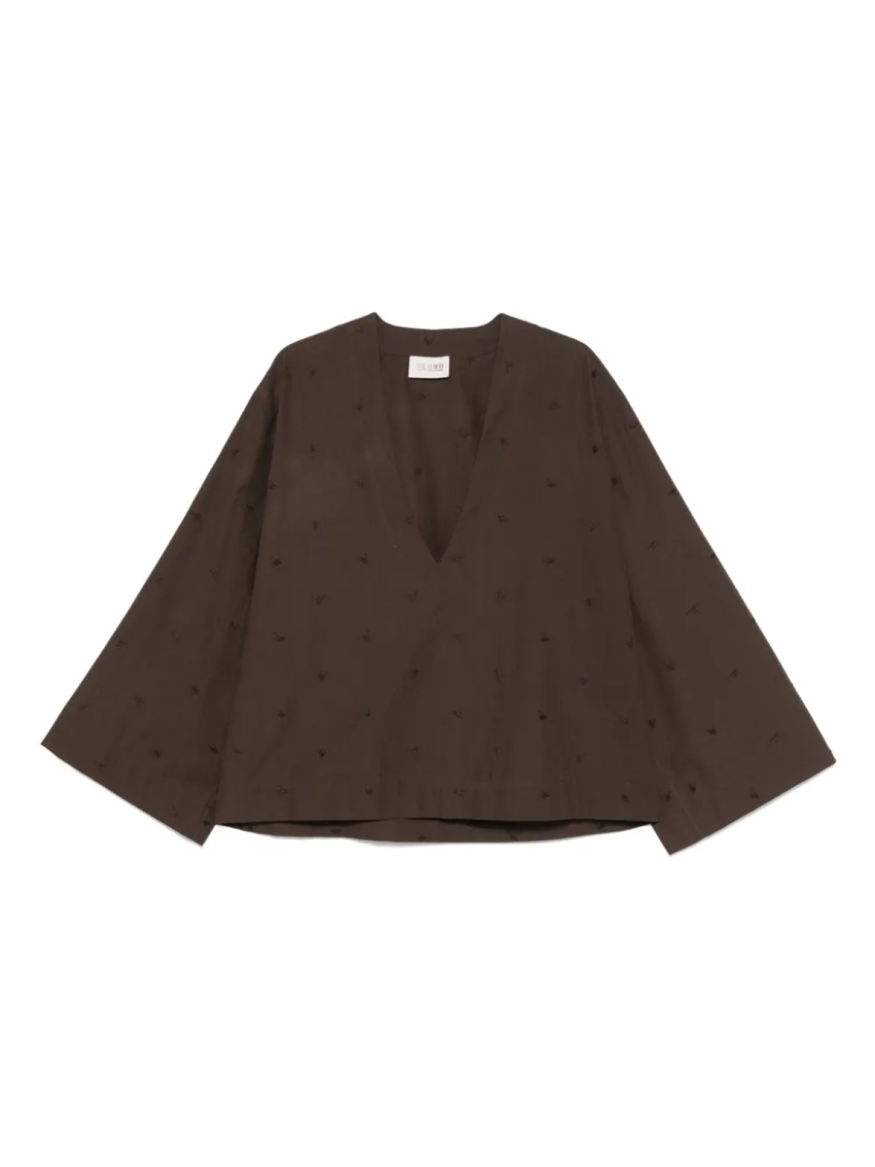 Блузка Attico с v-образным вырезом The Attico, коричневый
Блузка Attico с v-образным вырезом The Attico, коричневый