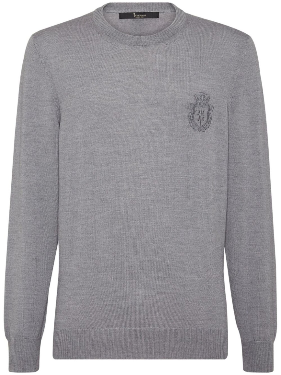Billionaire шерстяной джемпер с вышитым логотипом, серый
Billionaire шерстяной джемпер с вышитым логотипом, серый