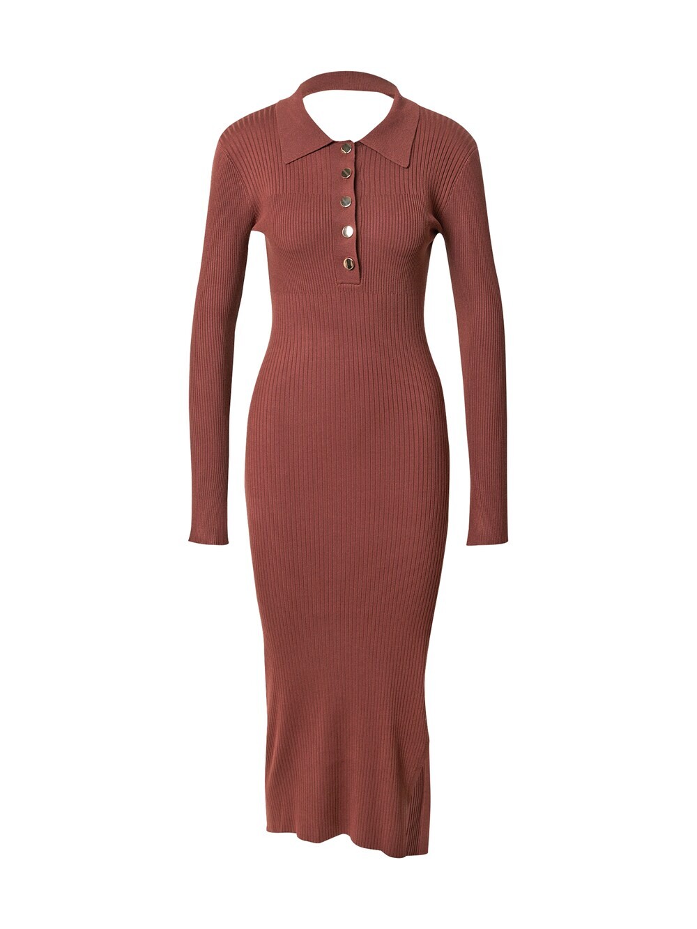 Вязанное платье Warehouse, каштановый 
Вязанное платье Warehouse, каштановый