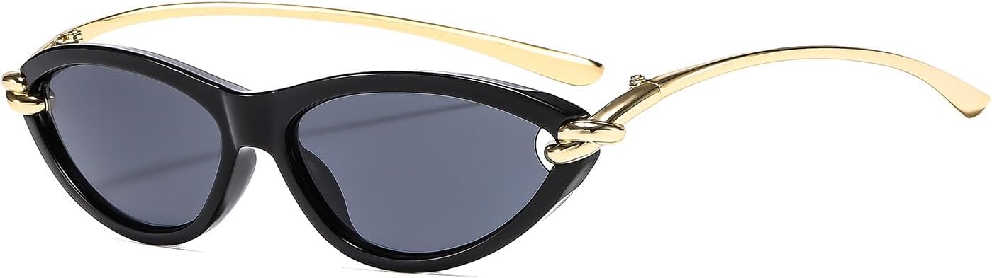 Солнцезащитные очки LJCZKA в стиле ретро, овальные, «кошачий глаз», для женщин, 90-е годы, маленькие овальные солнцезащитные очки, модные узкие очки в стиле «кошачий глаз» 2000-х, роскошные золотые дужки, Black Grey
Солнцезащитные очки LJCZKA в стиле ретро, овальные, «кошачий глаз», для женщин, 90-е годы, маленькие овальные солнцезащитные очки, модные узкие очки в стиле «кошачий глаз» 2000-х, роскошные золотые дужки, Black Grey