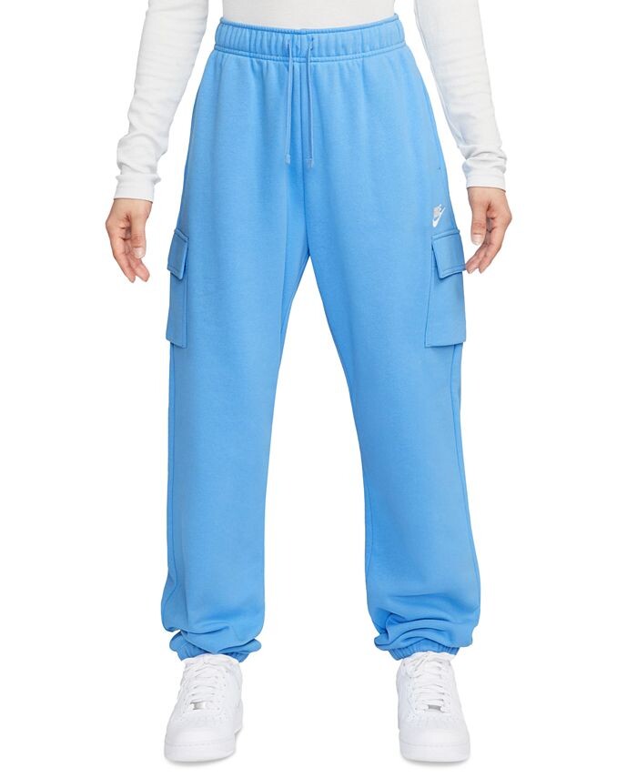 Женская спортивная одежда Клубные флисовые спортивные штаны-карго со средней посадкой Nike, синий
Женская спортивная одежда Клубные флисовые спортивные штаны-карго со средней посадкой Nike, синий