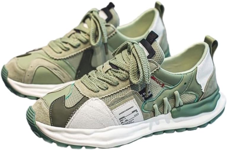 Мужские дышащие винтажные спортивные кроссовки - толстая подошва, легкие. Подходят для активного отдыха и повседневного использования Clolinde, зеленый
Мужские дышащие винтажные спортивные кроссовки - толстая подошва, легкие. Подходят для активного отдыха и повседневного использования Clolinde, зеленый