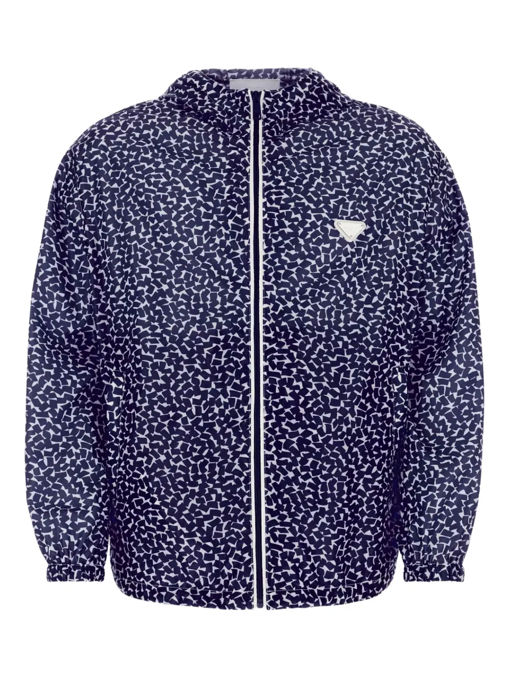 Ветровка с капюшоном и принтом Prada, синий
Ветровка с капюшоном и принтом Prada, синий