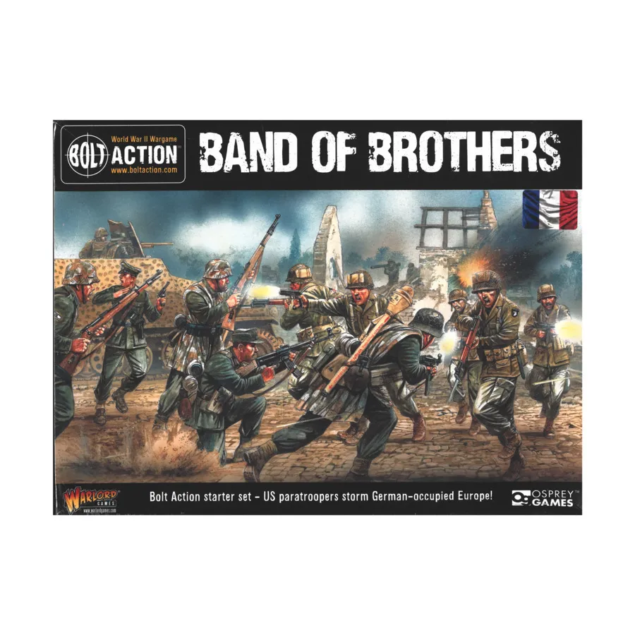 Стартовый набор Band of Brothers, посвященный Второй мировой войне (издание на французском языке), Bolt Action - US Airborne (28mm)
Стартовый набор Band of Brothers, посвященный Второй мировой войне (издание на французском языке), Bolt Action - US Airborne (28mm)
