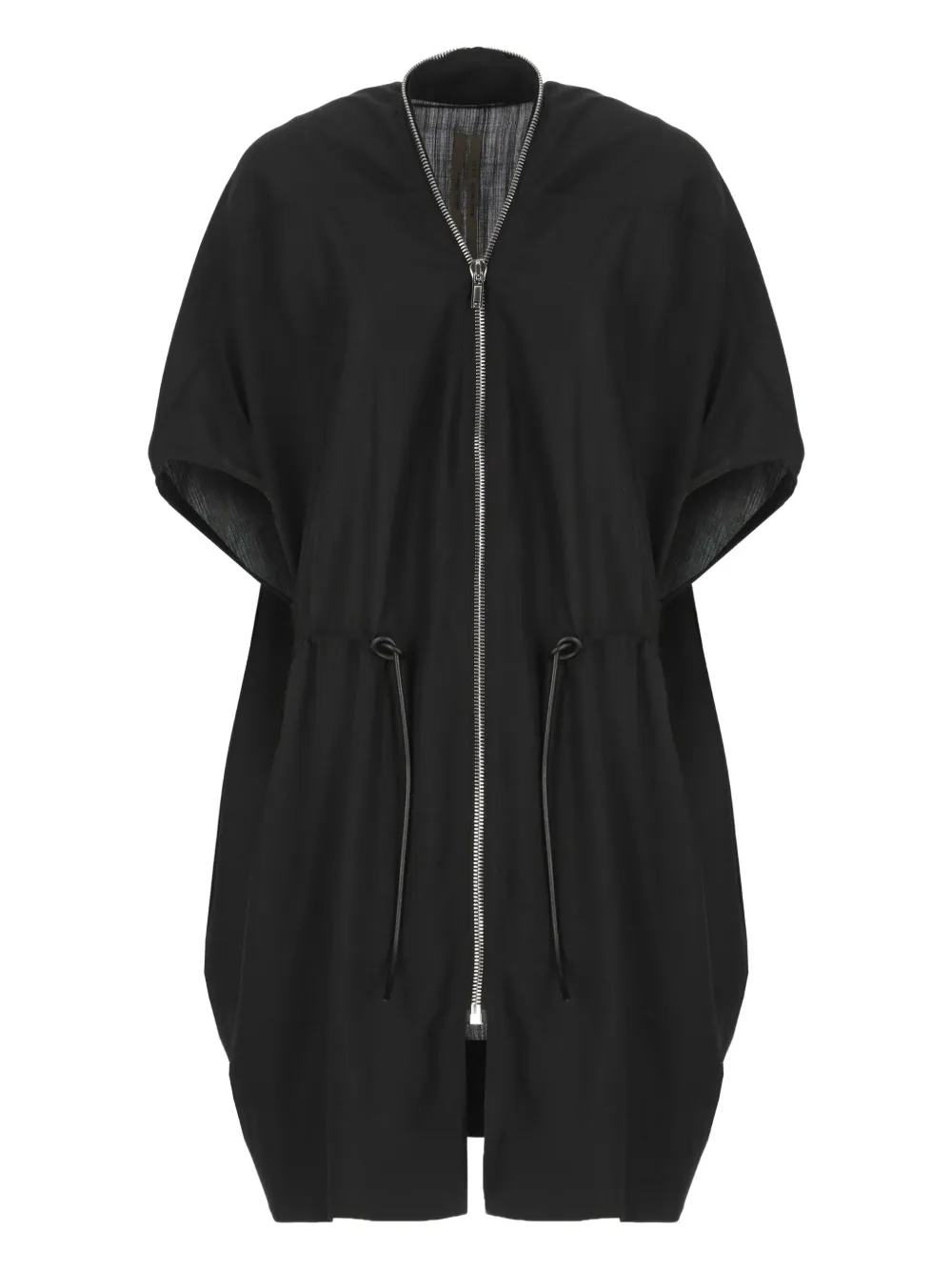 Парусное пальто с застежкой-молнией спереди Rick Owens, черный
Парусное пальто с застежкой-молнией спереди Rick Owens, черный