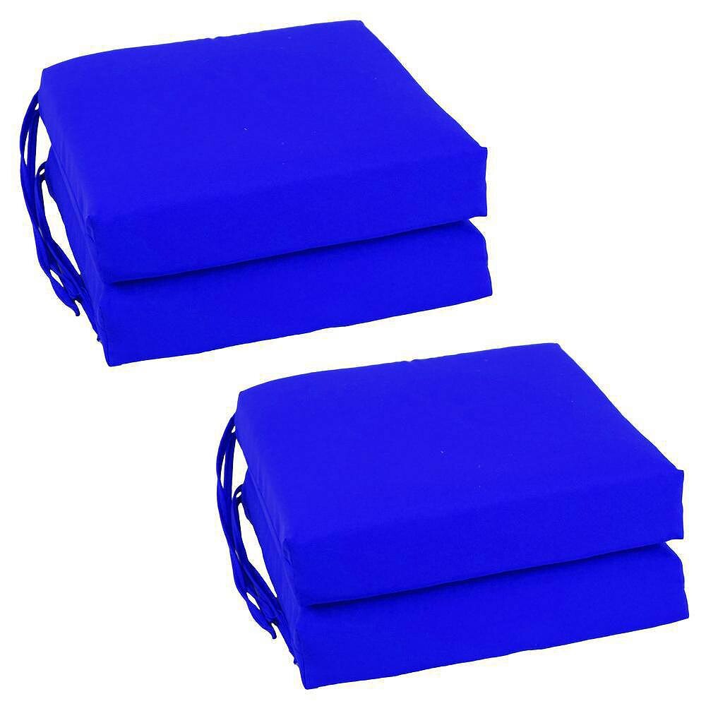 Набор Blazing Needles из 4 саржевых подушек для стульев для дома, цвет Royal Blue
Набор Blazing Needles из 4 саржевых подушек для стульев для дома, цвет Royal Blue