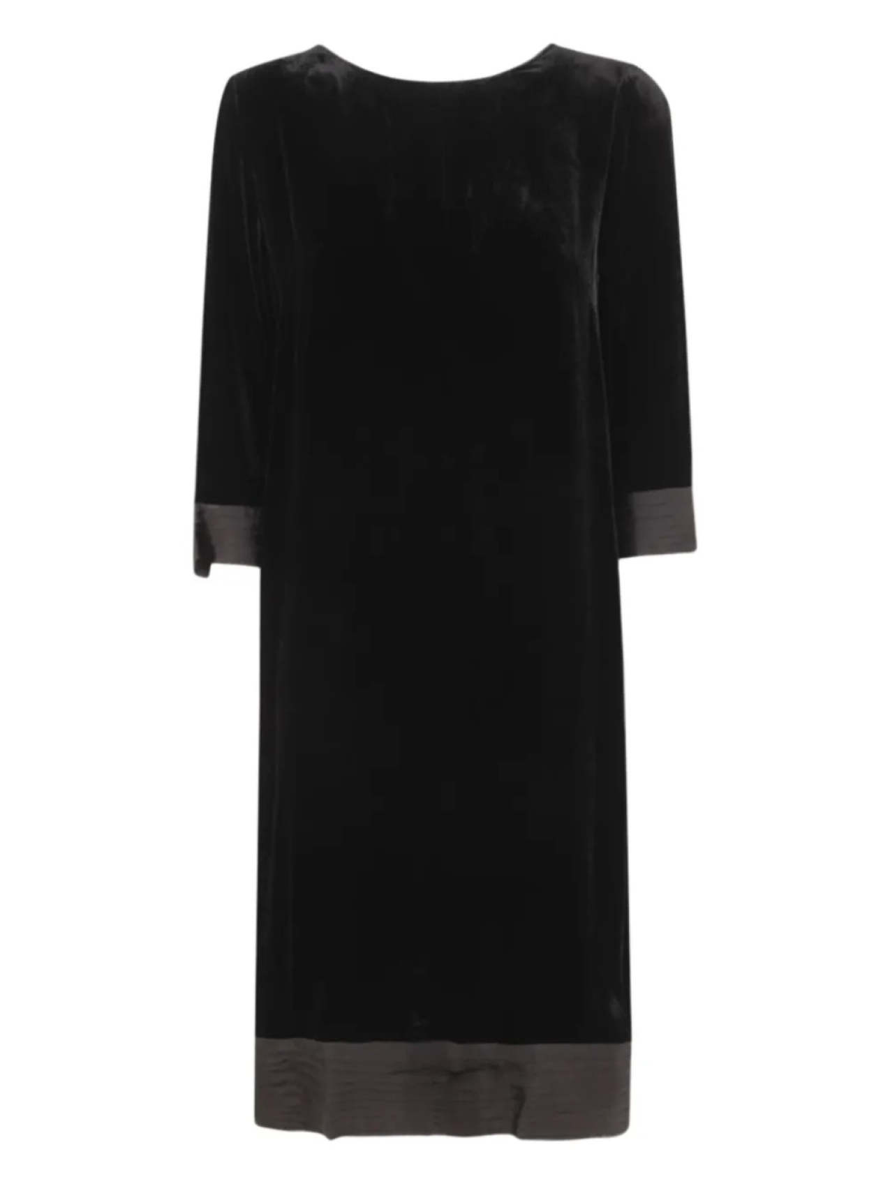 Платье из бархата с рукавами три четверти Bianco Levrin, черный
Платье из бархата с рукавами три четверти Bianco Levrin, черный