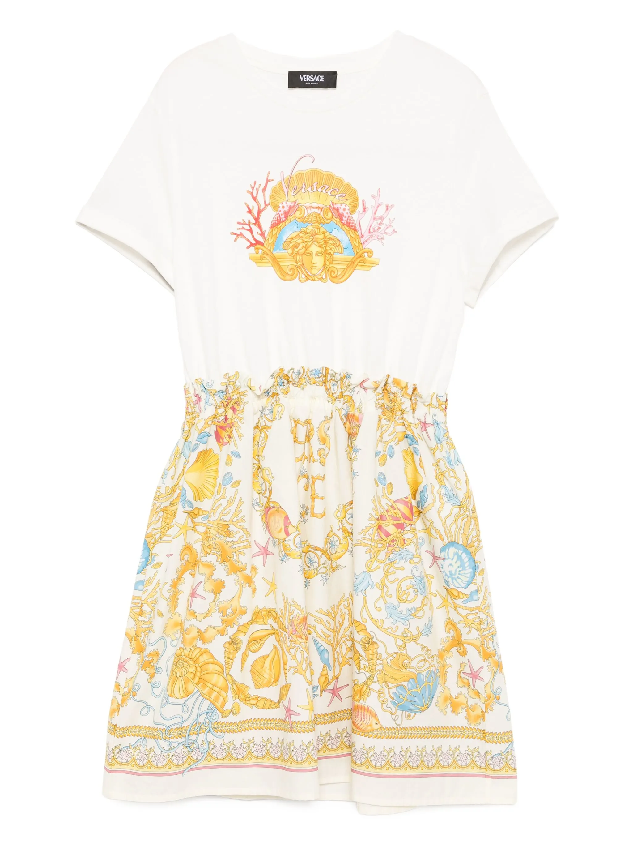 Платье с графичным принтом Versace Kids, белый
Платье с графичным принтом Versace Kids, белый