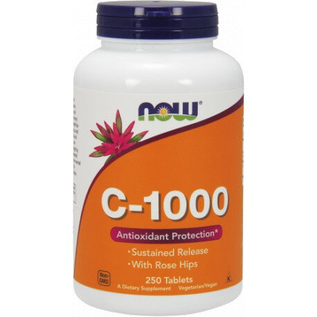 Now Foods, Витамин С-1000 с шиповником, 250 таблеток
Now Foods, Витамин С-1000 с шиповником, 250 таблеток