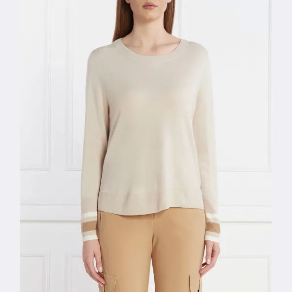 Шерстяной свитер обычного кроя с добавлением кашемира Marc Cain, бежевый
Шерстяной свитер обычного кроя с добавлением кашемира Marc Cain, бежевый