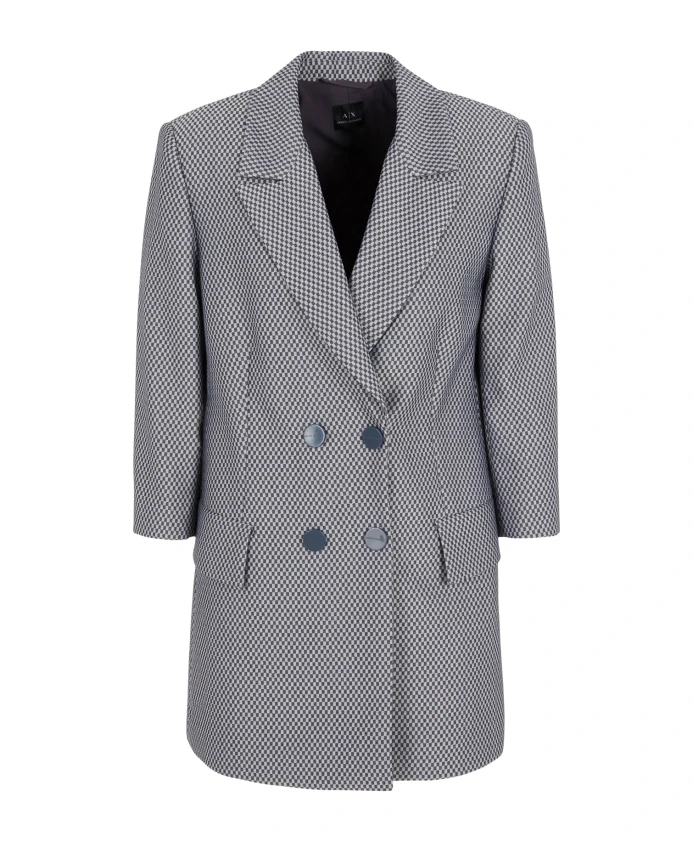 Клетчатый женский пиджак в гоночном стиле Armani Exchange, серый
Клетчатый женский пиджак в гоночном стиле Armani Exchange, серый