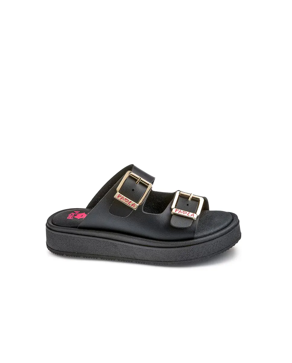 Босоножки для девочек из переработанных материалов с пряжкой Pablosky, чёрный
Босоножки для девочек из переработанных материалов с пряжкой Pablosky, чёрный