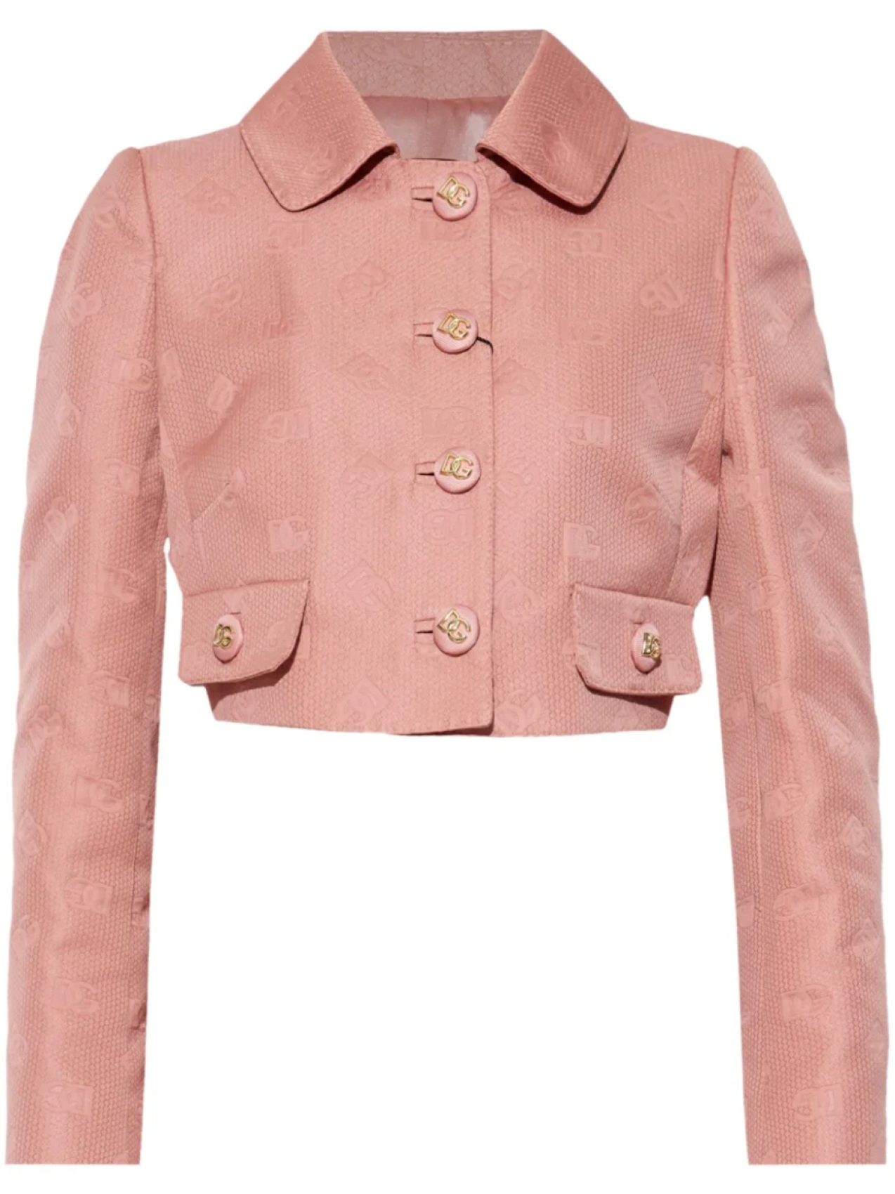 Жакет с монограммой Dolce & Gabbana и жаккардовым узором, розовый
Жакет с монограммой Dolce & Gabbana и жаккардовым узором, розовый