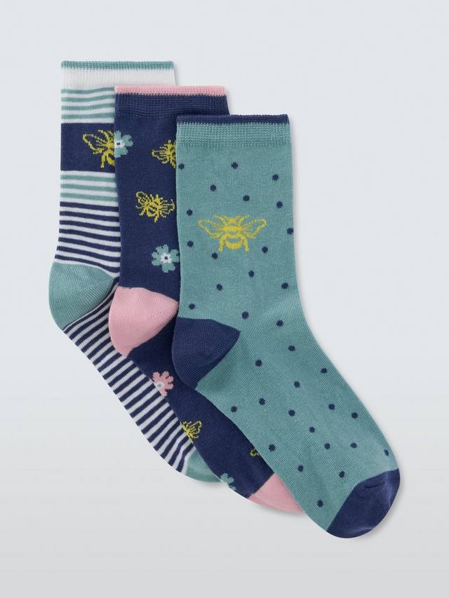 Био хлопковые носки Bee Organic Cotton Mix до щиколотки John Lewis, Blue
Био хлопковые носки Bee Organic Cotton Mix до щиколотки John Lewis, Blue