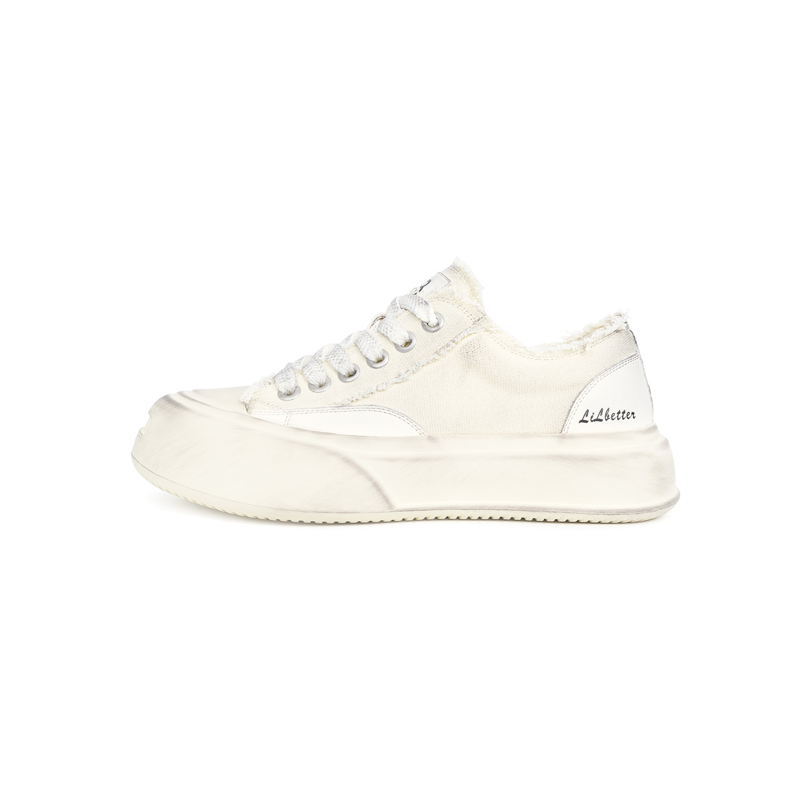 Кроссовки Lilbetter мужские низкие белые с черным 
Кроссовки Lilbetter мужские низкие белые с черным