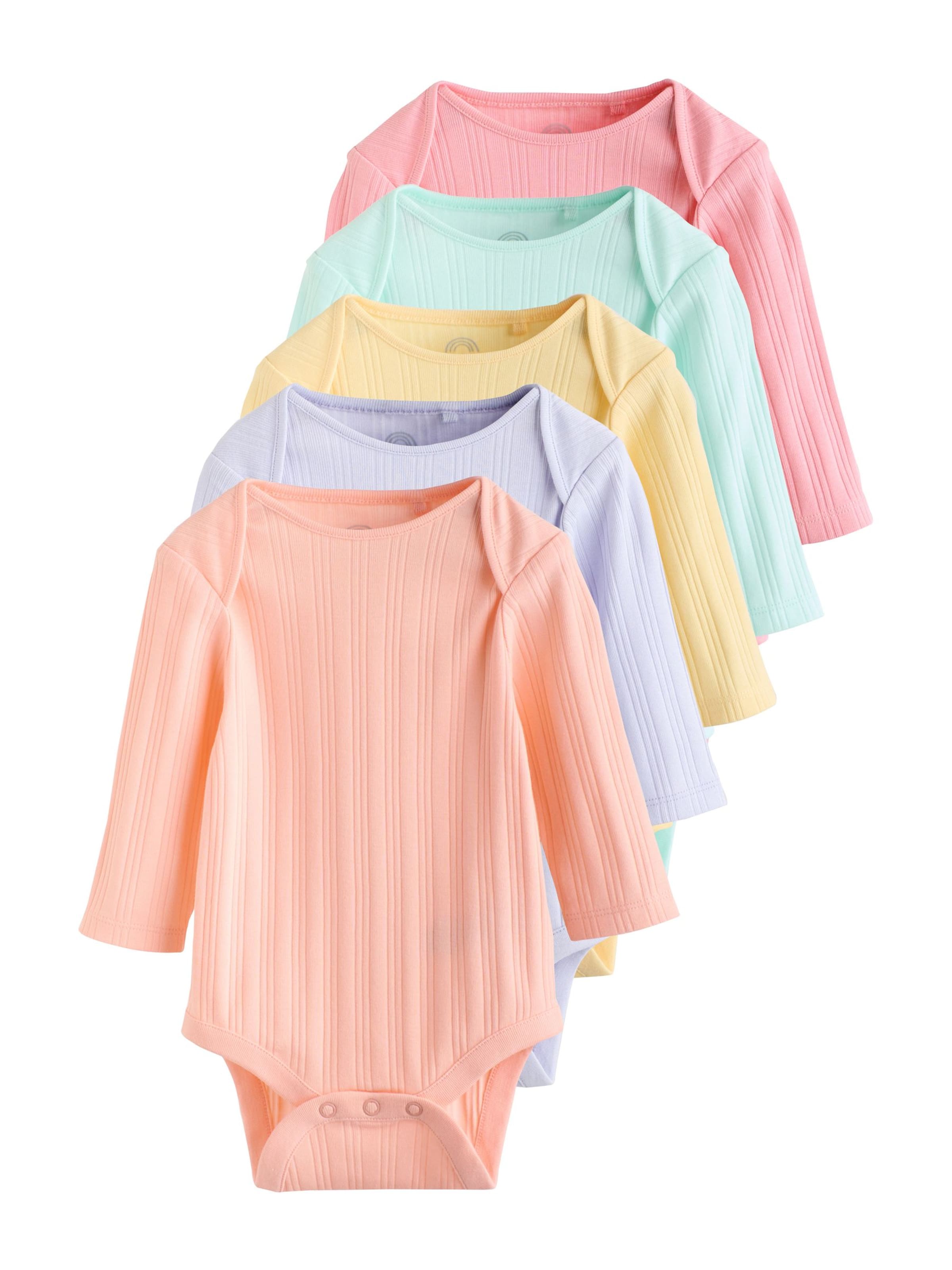 Next Комбинезон/боди в желтом, мятном, светло-фиолетовом, персиковом, светло-розовом цветах
Next Комбинезон/боди в желтом, мятном, светло-фиолетовом, персиковом, светло-розовом цветах