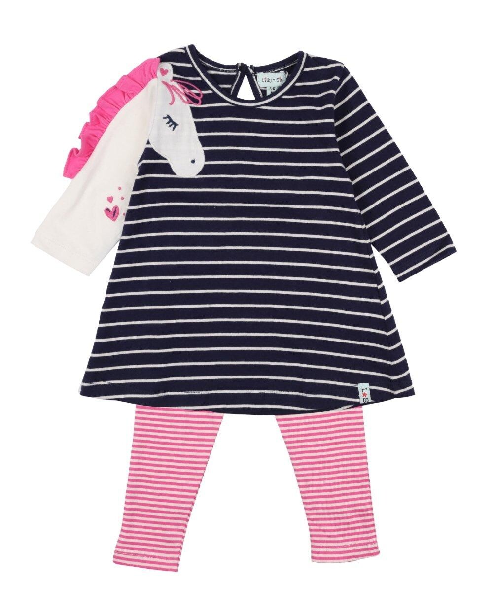 Комплект из платья и леггинсов с конскими рукавами Lilly + Sid, мультиколор
Комплект из платья и леггинсов с конскими рукавами Lilly + Sid, мультиколор