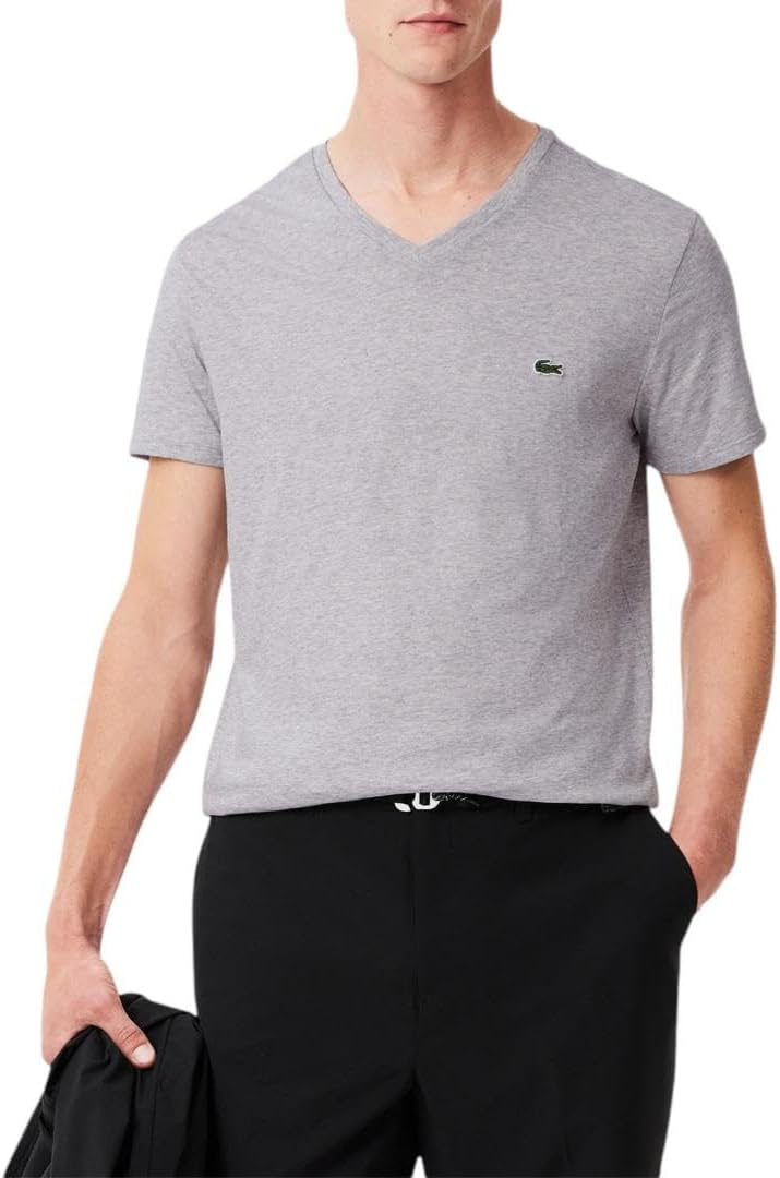 Мужская футболка Lacoste с коротким рукавом и V-образным вырезом из хлопкового джерси Pima, Silver Heathered, Красный, Мужская футболка Lacoste с коротким рукавом и V-образным вырезом из хлопкового джерси Pima, Silver Heathered
Мужская футболка Lacoste с коротким рукавом и V-образным вырезом из хлопкового джерси Pima, Silver Heathered, Красный, Мужская футболка Lacoste с коротким рукавом и V-образным вырезом из хлопкового джерси Pima, Silver Heathered