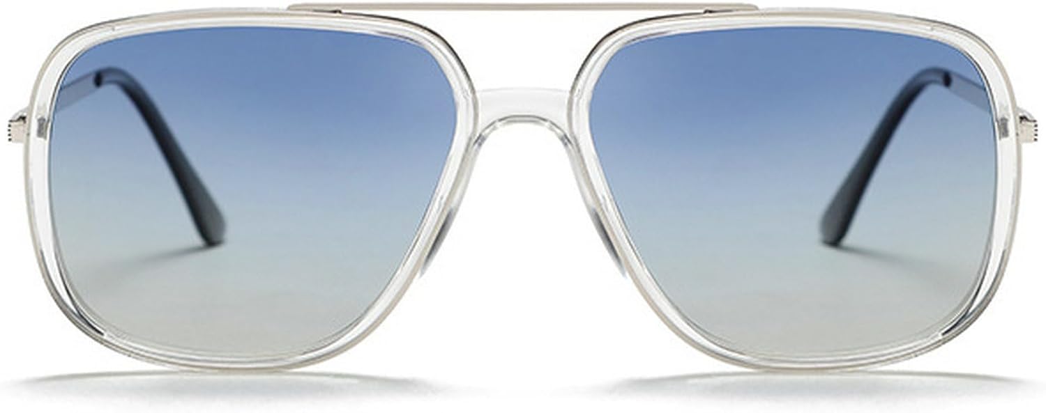 Большие солнцезащитные очки-пилот для женщин и мужчин, ретро-поляризованные солнцезащитные очки в стиле 70-х, двойная перемычка, квадратная форма, защита от ультрафиолета UV400 mincl, Gradient Blue
Большие солнцезащитные очки-пилот для женщин и мужчин, ретро-поляризованные солнцезащитные очки в стиле 70-х, двойная перемычка, квадратная форма, защита от ультрафиолета UV400 mincl, Gradient Blue