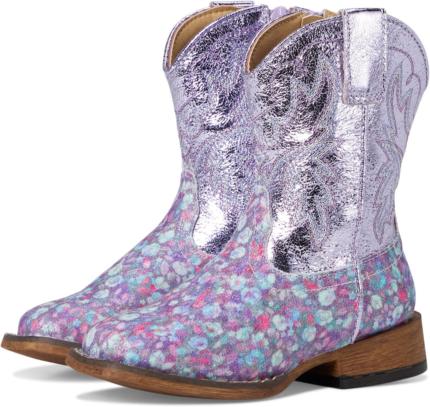 Ботинки Roper Kids Glitter Bloom, Lavender Floral Glitter Vamp
Ботинки Roper Kids Glitter Bloom, Lavender Floral Glitter Vamp