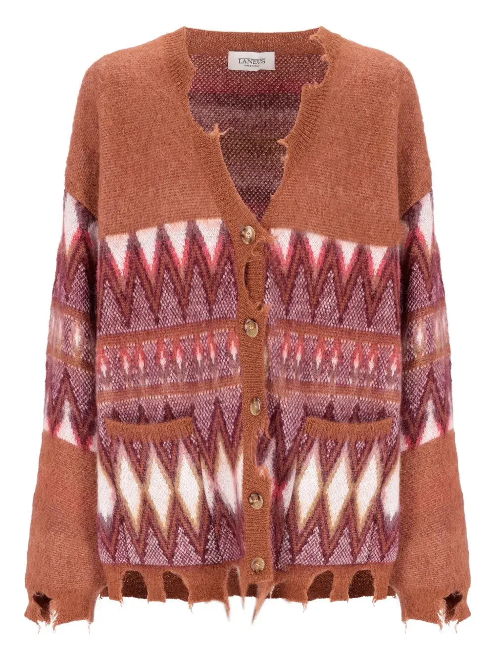 Кардиган с бахромой Laneus, коричневый
Кардиган с бахромой Laneus, коричневый