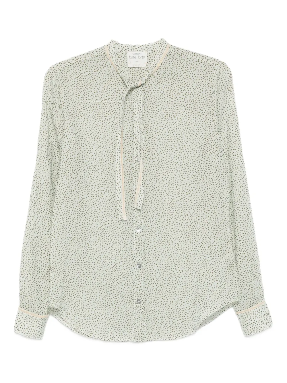 Рубашка с завязками Forte Forte, зеленый
Рубашка с завязками Forte Forte, зеленый