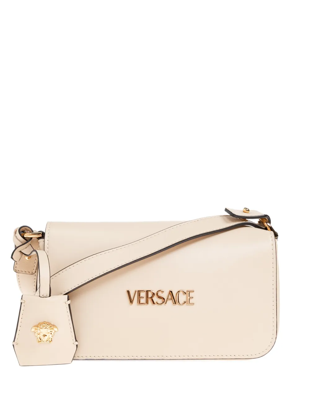 Сумка-кроссбоди Mini Tag с логотипом-брелоком Versace, бежевый
Сумка-кроссбоди Mini Tag с логотипом-брелоком Versace, бежевый