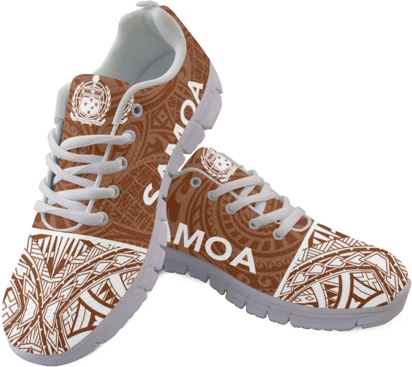 Кроссовки для ходьбы и бега AmzPrint с гавайским полинезийским племенным принтом, для мужчин, коричневый
Кроссовки для ходьбы и бега AmzPrint с гавайским полинезийским племенным принтом, для мужчин, коричневый