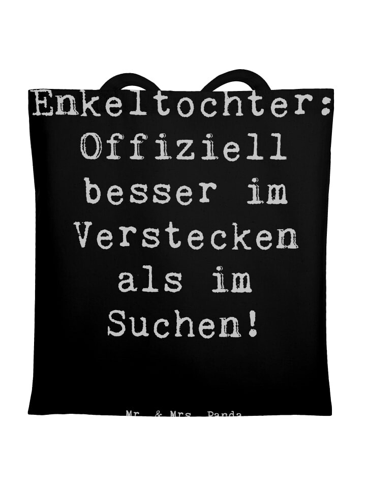 Сумка для переноски Mr & Mrs Panda Enkeltochter Verstecken, черный
Сумка для переноски Mr & Mrs Panda Enkeltochter Verstecken, черный