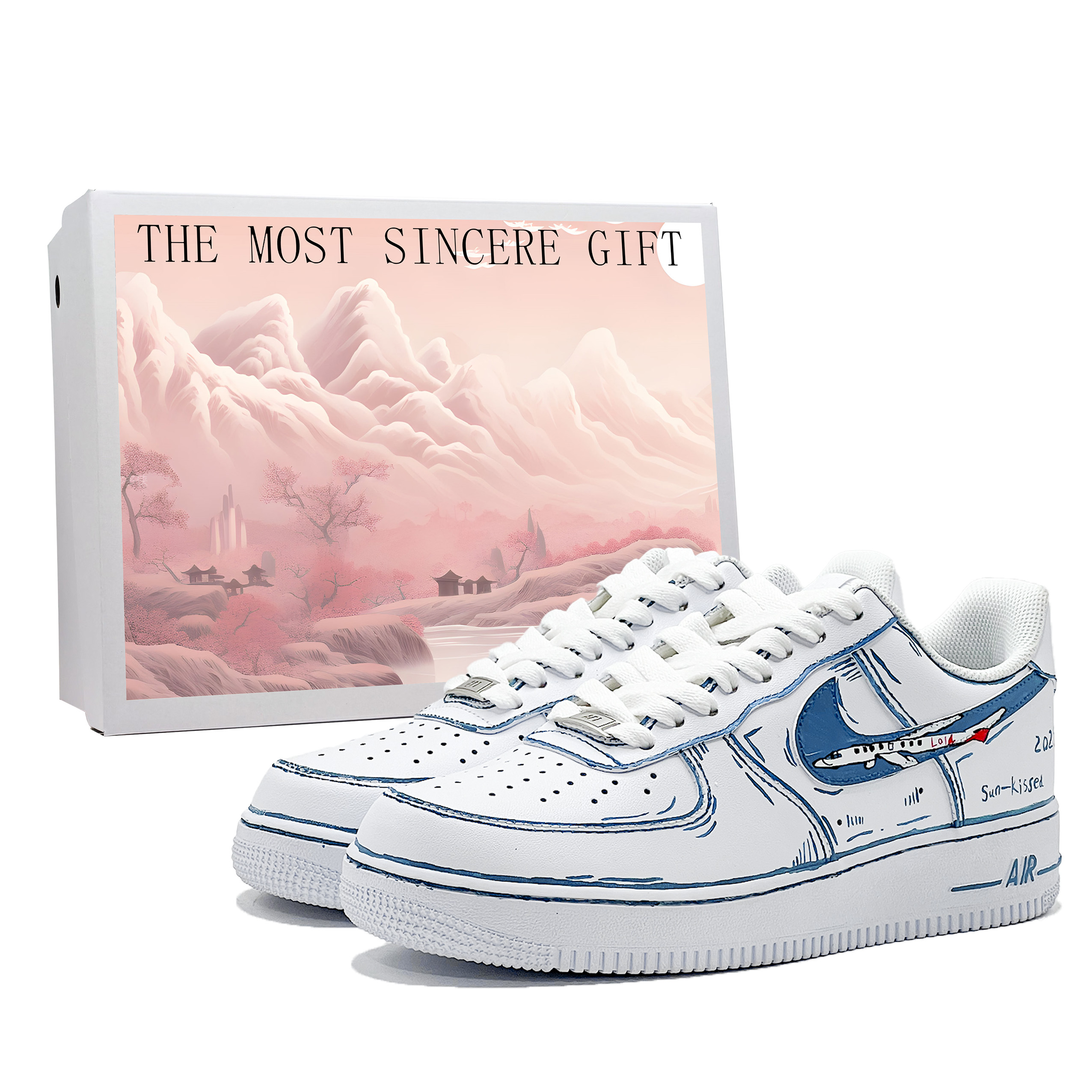 Nike Низкие противоскользящие кроссовки для скейтбординга Air Force 1, мужские, сине-белые
Nike Низкие противоскользящие кроссовки для скейтбординга Air Force 1, мужские, сине-белые