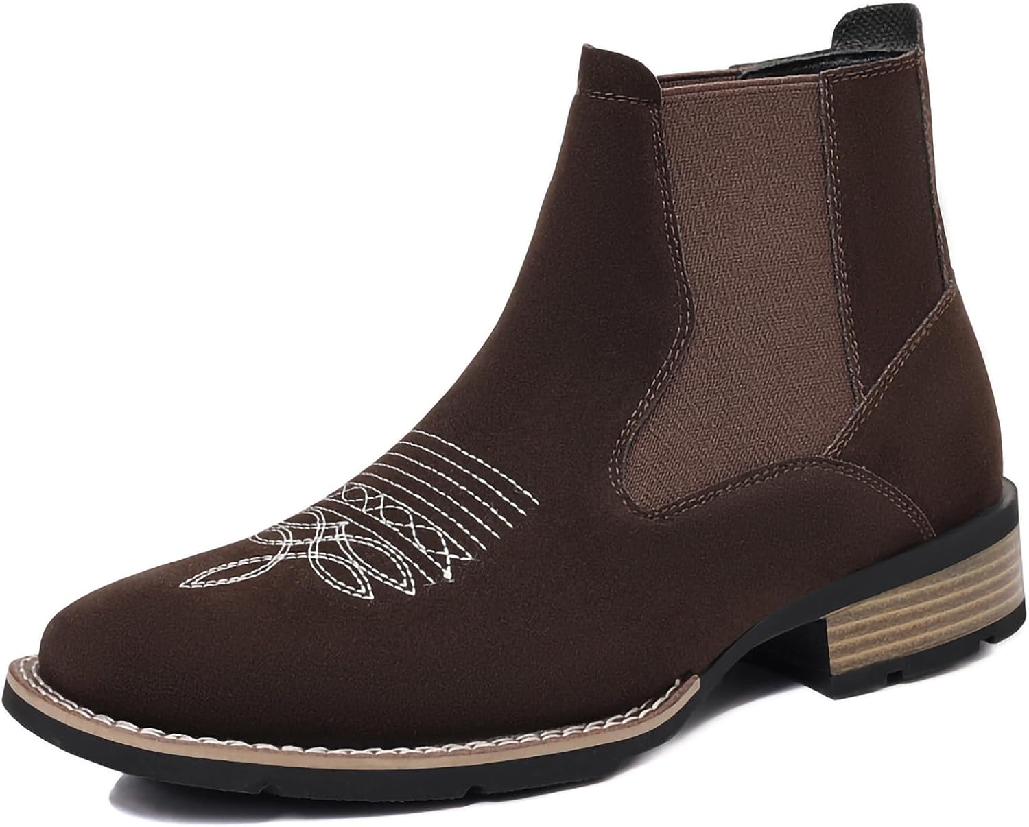 Мужские ботинки челси, повседневные удобные замшевые ботильоны без шнурков, модные ботинки средней высоты из искусственной кожи в стиле вестерн Generic, коричневый
Мужские ботинки челси, повседневные удобные замшевые ботильоны без шнурков, модные ботинки средней высоты из искусственной кожи в стиле вестерн Generic, коричневый