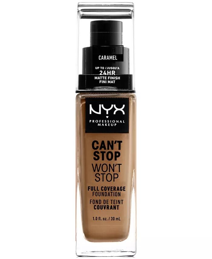 Can’t Stop Won’t Stop Full Coverage Foundation, 1 унция Nyx Professional Makeup, цвет 15 Caramel (caramel beige/olive undertone)
Can’t Stop Won’t Stop Full Coverage Foundation, 1 унция Nyx Professional Makeup, цвет 15 Caramel (caramel beige/olive undertone)