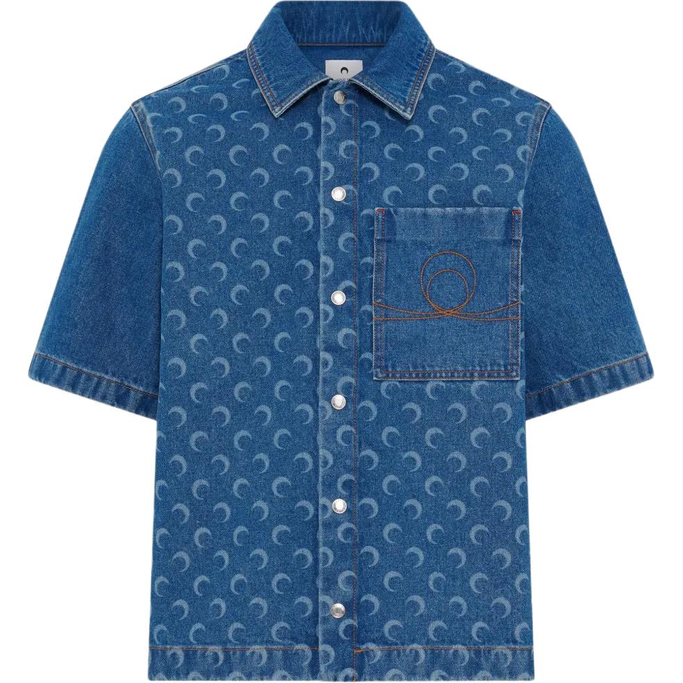 Джинсовая рубашка с принтом Moon Marine Serre, светло синий
Джинсовая рубашка с принтом Moon Marine Serre, светло синий