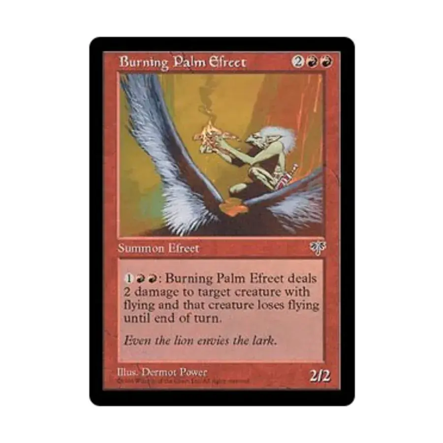 CCG Пылающая пальма Ифрит (U), MTG - Mirage
CCG Пылающая пальма Ифрит (U), MTG - Mirage