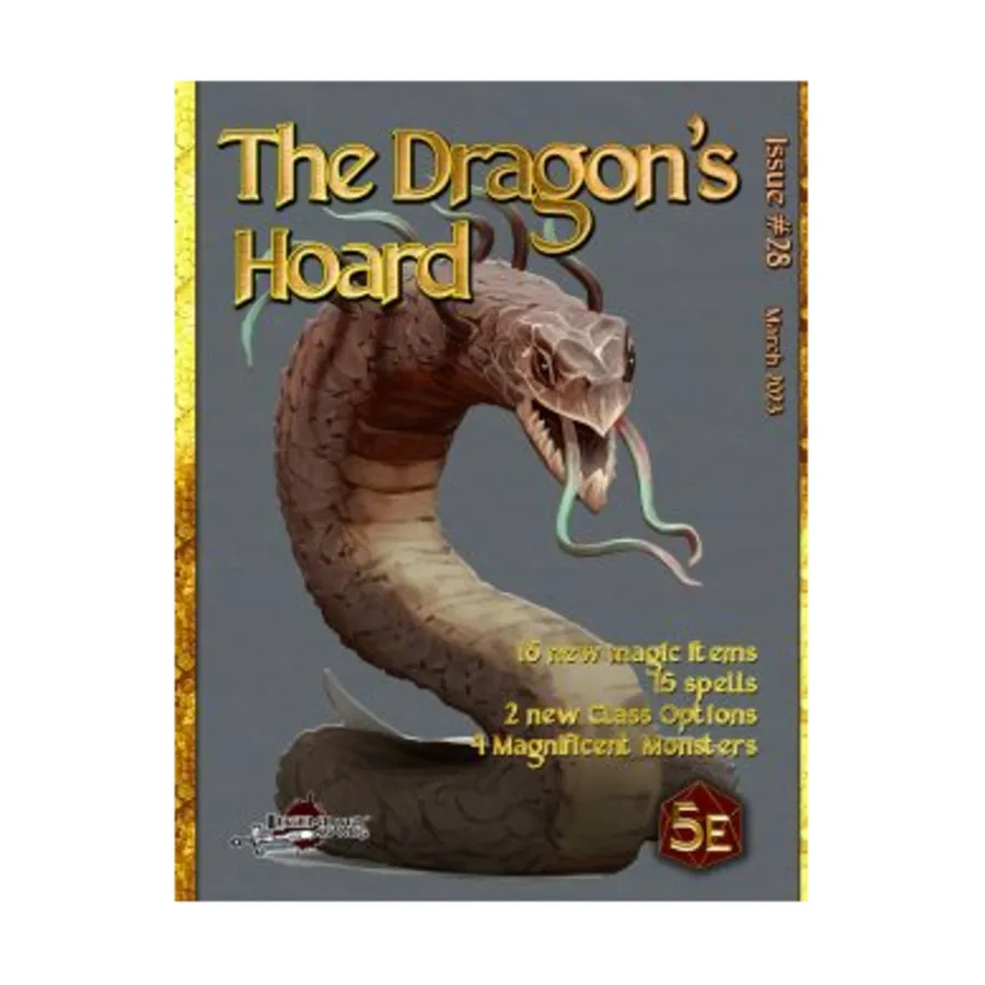 Dragon's Hoard - Issue #28, Dungeons & Dragons (5th Edition) - Dragon's Hoard (Legendary Games), мягкая обложка
Dragon's Hoard - Issue #28, Dungeons & Dragons (5th Edition) - Dragon's Hoard (Legendary Games), мягкая обложка